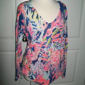 XL Lilly Pulitzer Liesel Sweater Sunken Treasure